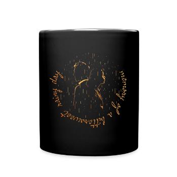 memory of a bittersweet rainy day - DIGITAL - Full Colour Mug - black - Front