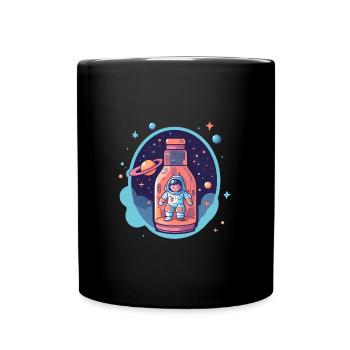 Astronaute de la Voie lactée - Mug uni - noir - Devant