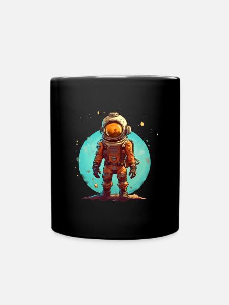 Astronaut - Tasse einfarbig - Schwarz