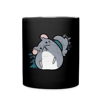 Chinchilla Cute Pet - Full Colour Mug - black - Front