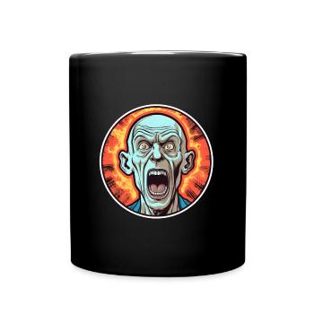 Homme d’Halloween effrayant - Mug uni - noir - Devant