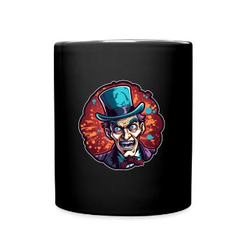 Homme d’Halloween effrayant - Mug uni - noir - Devant