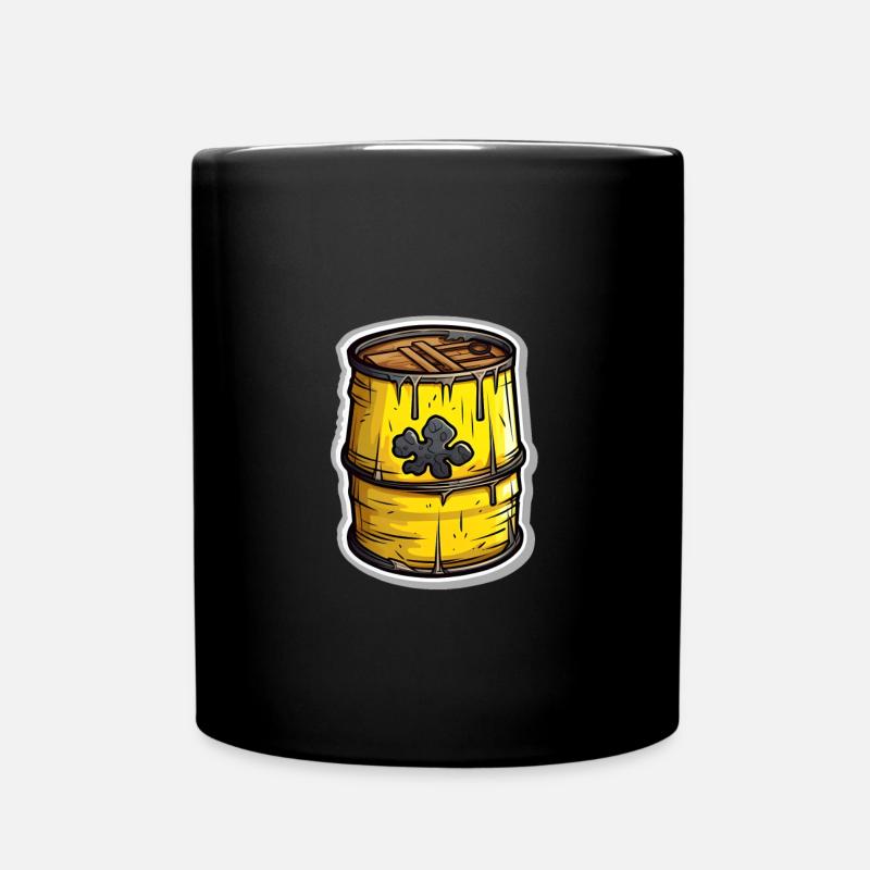 Atommüllfass - Tasse einfarbig - Schwarz