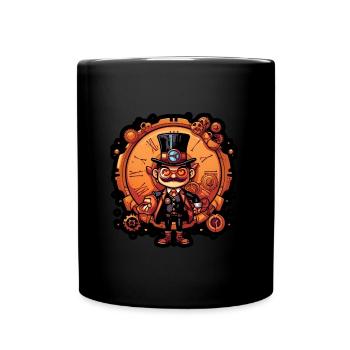 Steampunk Streetwear - Full Colour Mug - black - Front
