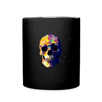 Crâne - Mug uni - noir - Devant