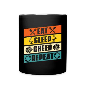 Cadeau Retro Cheerleading Drôle de pom-pom girl - Mug uni - noir - Devant