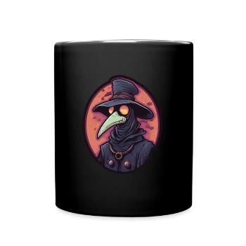 Pestdoktor Doktor Arzt - Tasse einfarbig - Schwarz - Vorne