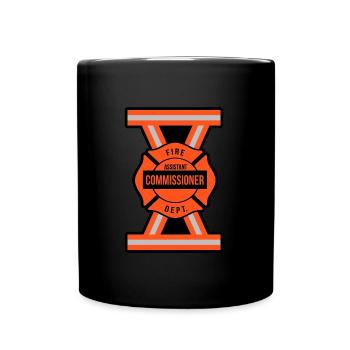 Stellvertretender Leiter Der Feuerwehr - Tasse einfarbig - Schwarz - Vorne