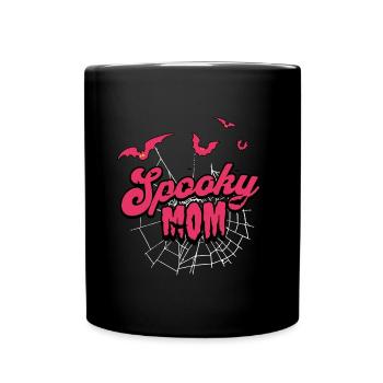 Maman effrayante / Maman Helloween - Mug uni - noir - Devant