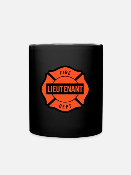 Lieutenant de sapeurs-pompiers - Mug uni - noir
