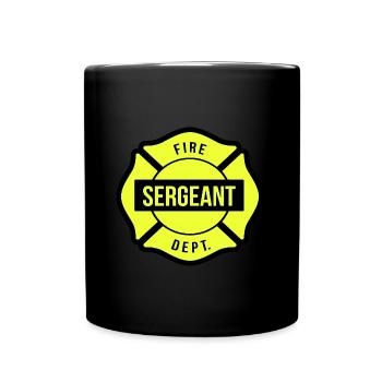 Fire Sergeant - Full Colour Mug - black - Front