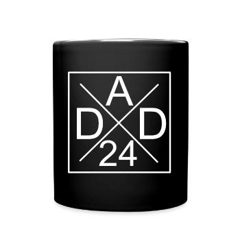 papa 24 Idée cadeau fête des pères 2024 - Mug uni - noir - Devant