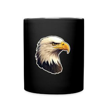 Eagle Eagle's Head - Full Colour Mug - black - Front