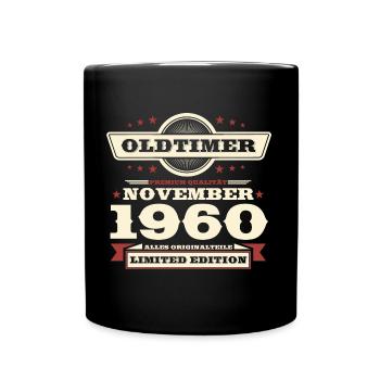 63e anniversaire Vintage Novembre Vintage des années 1960 - Mug uni - noir - Devant