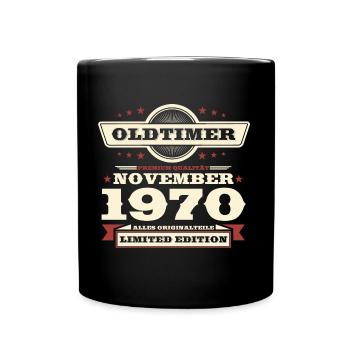 53e anniversaire Vintage Novembre Vintage des années 1970 - Mug uni - noir - Devant