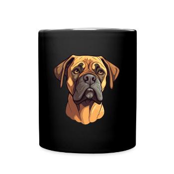 Perro de Presa Canario Hunderasse Cartoon Kawaii il - Tasse einfarbig - Schwarz - Vorne
