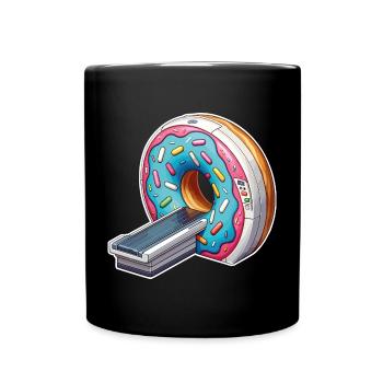 Manip Radio-Scanner MRT-Radiologie Donut der Wahrheit - Tasse einfarbig - Schwarz - Vorne