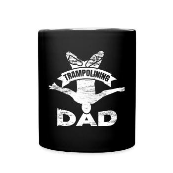 Père sauteur trampoline - Mug uni - noir - Devant