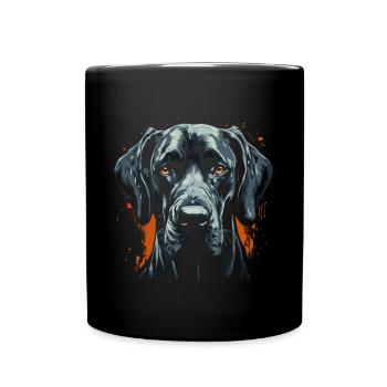 Great Dane - Full Colour Mug - black - Front