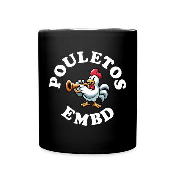 Pouletos - Tasse einfarbig - Schwarz - Vorne