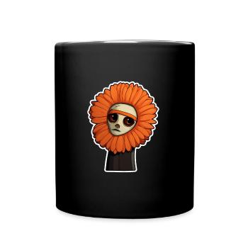 Eye: Orange Flower - Full Colour Mug - black - Front