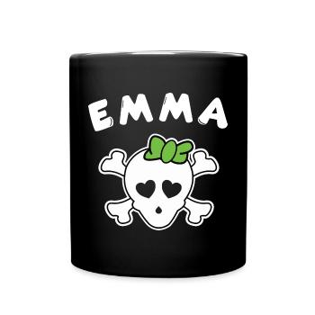 Pirate Emma Design for Girls and Women - Full Colour Mug - black - Front