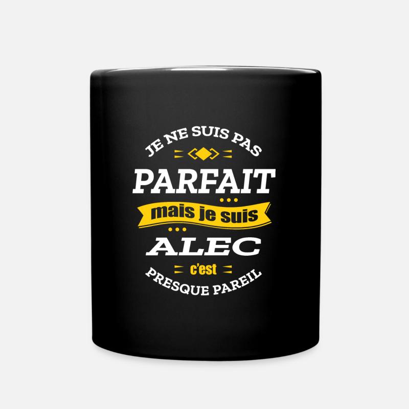 ALEC PARFAIT - PRENOM ALEC - Mug uni - noir