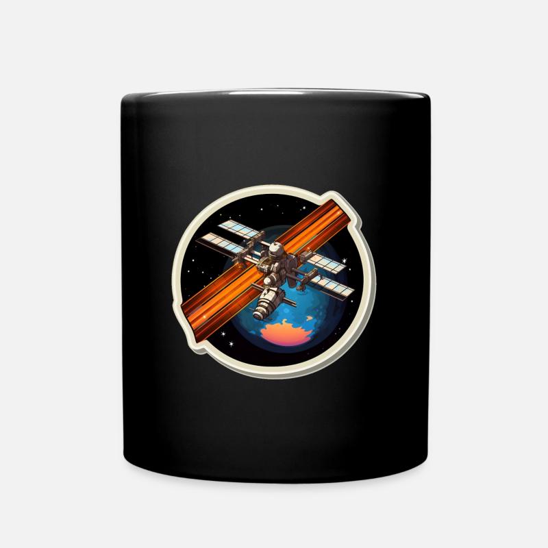 Satellit Raumfahrt - Tasse einfarbig - Schwarz