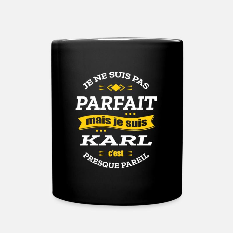KARL PARFAIT - PRENOM KARL - Mug uni - noir