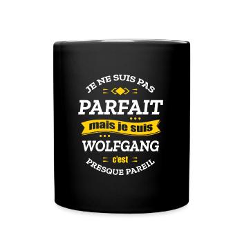 WOLFGANG PARFAIT - PRENOM WOLFGANG - Mug uni - noir - Devant