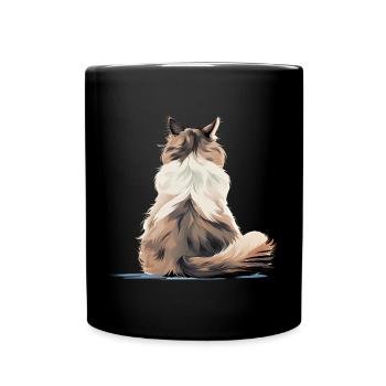 Ragdoll - Tasse einfarbig - Schwarz - Vorne