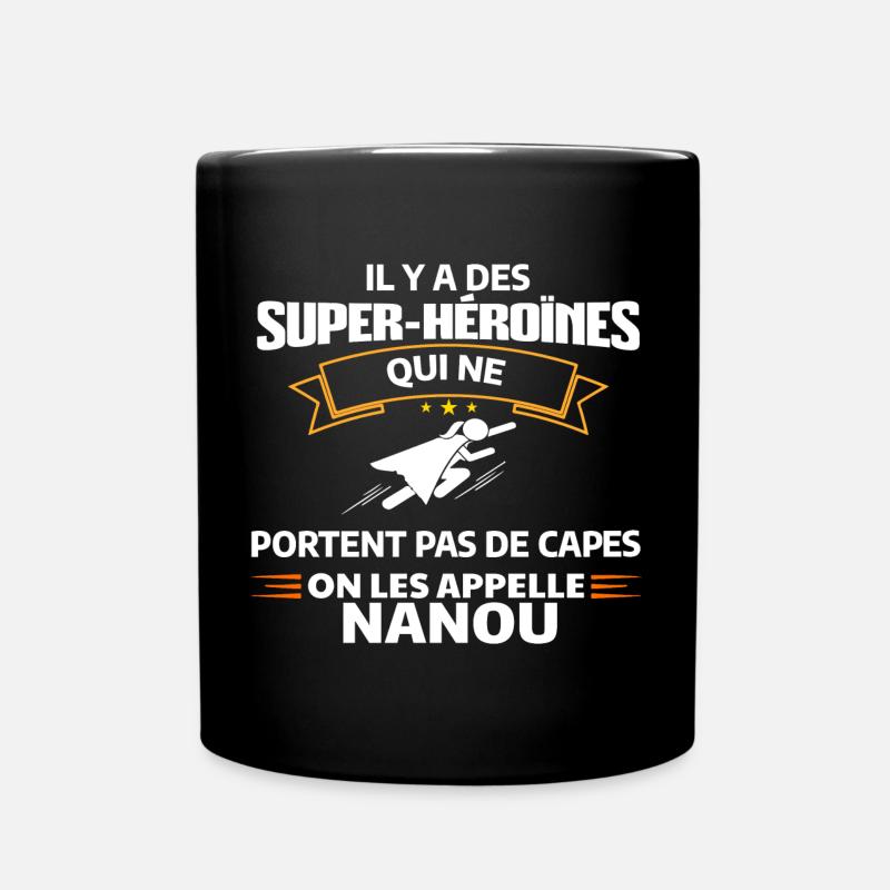 Super-Héroïnes Nanou Superpower Illustration - Mug uni - noir