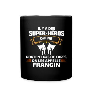 Super-Héros Sans Capes - Mug uni - noir - Devant