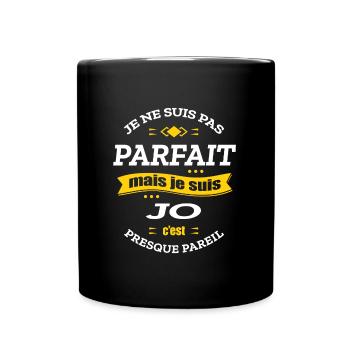 JOE PARFAIT - PRENOM JOE - Mug uni - noir - Devant