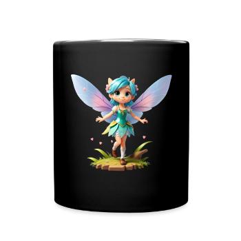 Fee 3D - Tasse einfarbig - Schwarz - Vorne