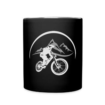 Mountain Biker - Full Colour Mug - black - Front