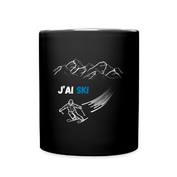 J'ai ski - Mug uni - noir - Devant