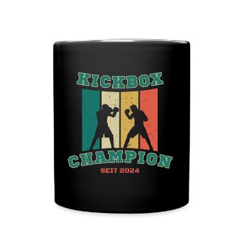 Kickboxing Champion since 2024 - Full Colour Mug - black - Front