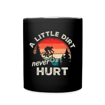Mountain Biking MTB Downhill Mountain Biker - Full Colour Mug - black - Front