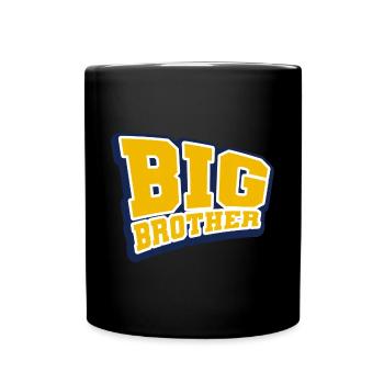 Frère - Mug uni - noir - Devant