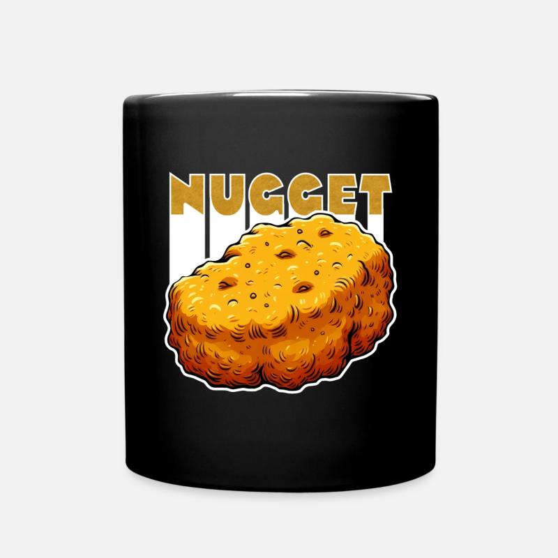 Nugget-Liebe Chicken Nugget - Tasse einfarbig - Schwarz