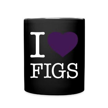 I LOVE FIGS - Full Colour Mug - black - Front