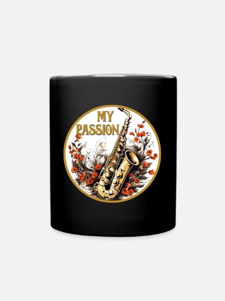 passion - Tasse einfarbig - Schwarz
