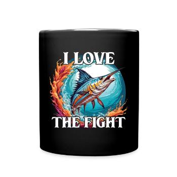Jumping Marlin Pêche en haute mer Pêche en haute mer - Mug uni - noir - Devant