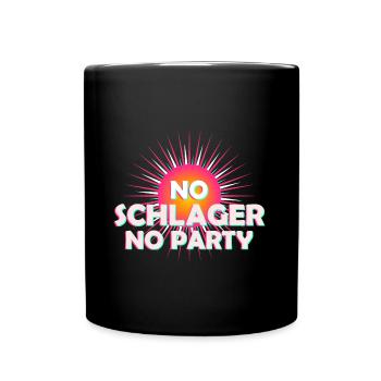 No Schlager No Party - Full Colour Mug - black - Front