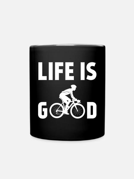 Cyclisme - La vie est belle - Mug uni - noir