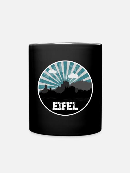 Eifel Skyline Blue Hour - Tasse einfarbig - Schwarz