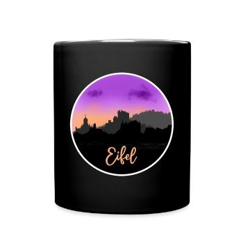 Eifel Fineline Skyline - Full Colour Mug - black - Front
