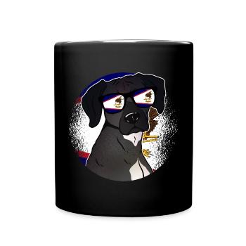 Amerikanisch-Samoa - Tasse einfarbig - Schwarz - Vorne