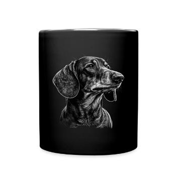 Dachshund - Full Colour Mug - black - Front